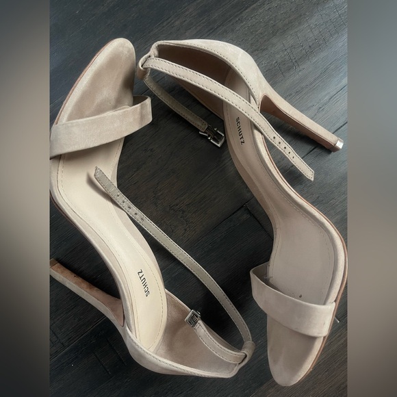 SCHUTZ Tan Stiletto Heels Open-Toe Sandals - Picture 5 of 5